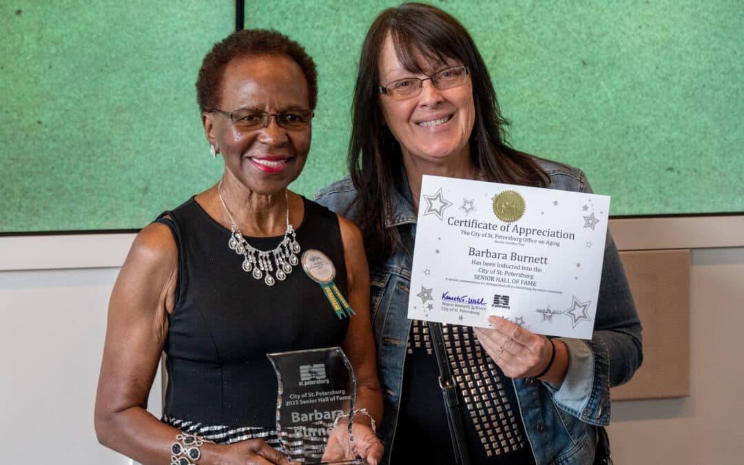 St. Pete Inducts Classroom Grandparent Barbara Burnett Into Senior Hall of Fame