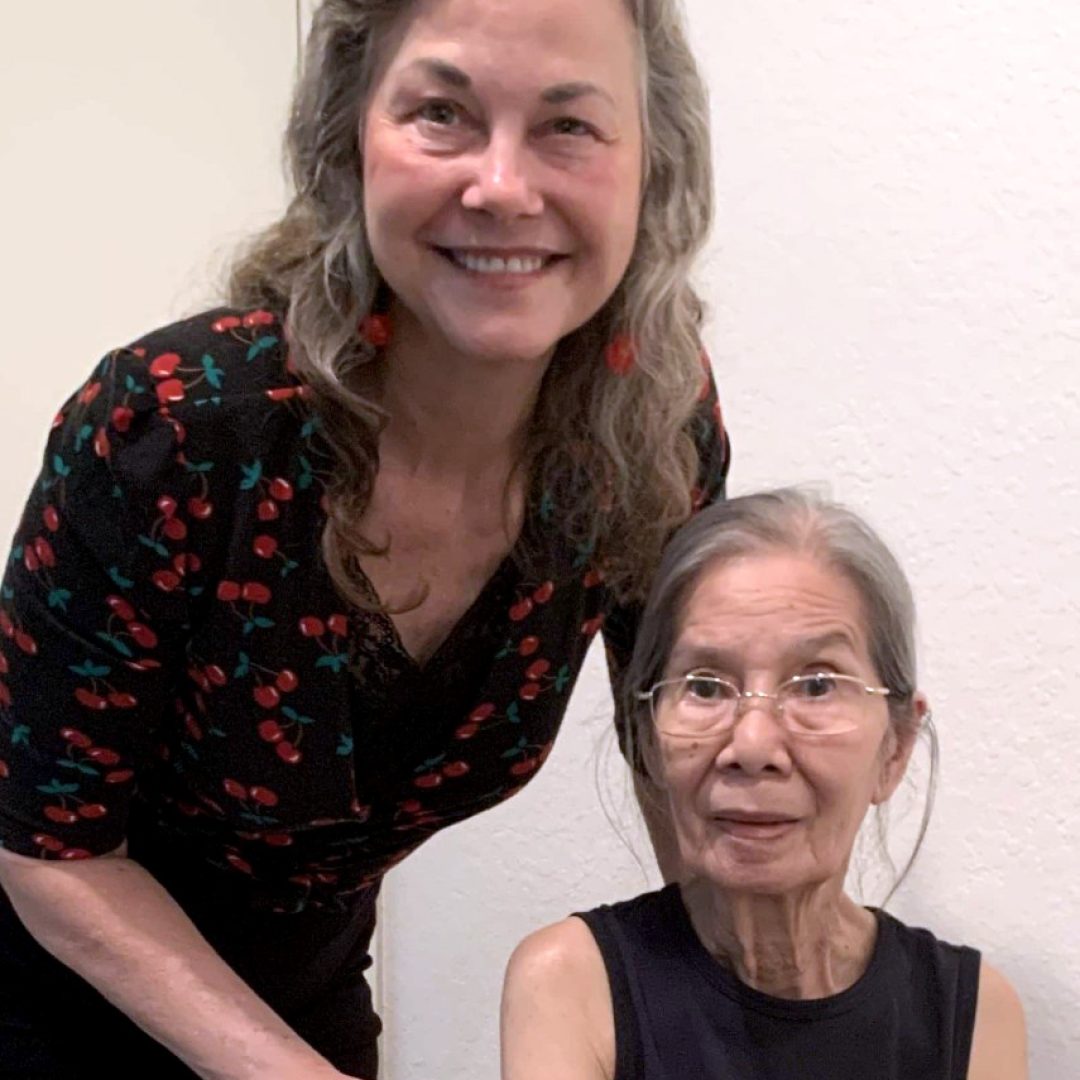 Senior Companion Volunteer Nona and Diana Senior Companion volunteer Nona visits with Diana, providing companionship, support, and wellness monitoring that helped ensure Diana received emergency care when she needed it most.